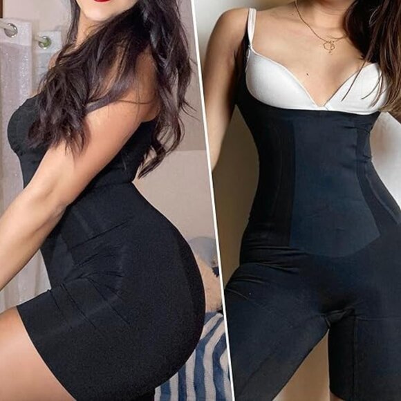 SHAPERX Women Shapewear Tummy Control Open Bust Body Shaper Sz: XL Beige - Picture 10 of 10